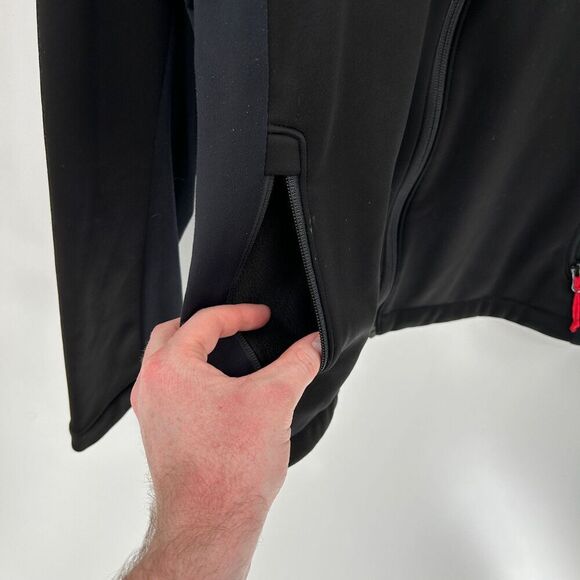Columbia Black Omni Shield Full Zip Black Red Jacket Size Medium - Picture 10 of 14